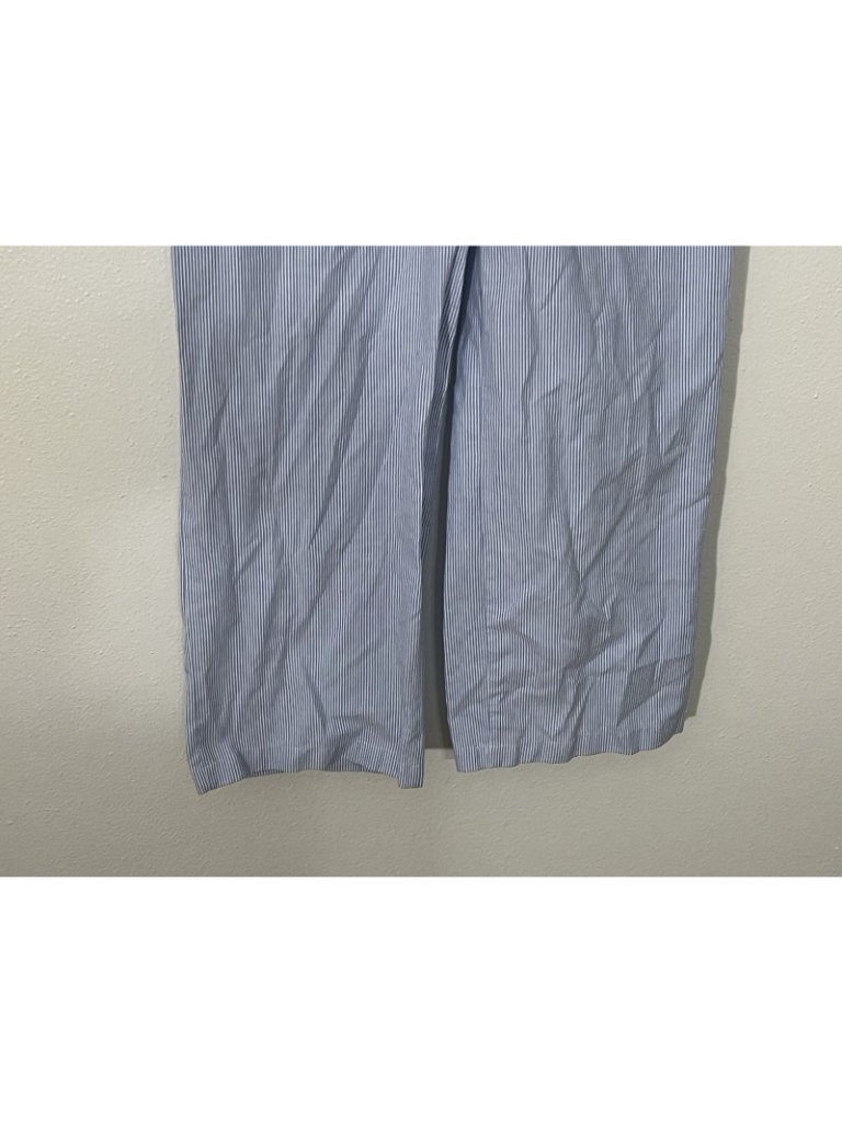 Studio Seven Designs Women’s Striped Pants Blue/White Cotton Elastic Waist Small — image 3 of 8